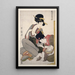 Chichi Sur le point d'allaiter - Kitagawa Utamaro — indrammet kunstværk på væggen