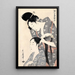 Coiffeur Kamiyui - Kitagawa Utamaro — indrammet kunstværk på væggen