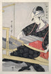 Hataori Tissage sur un métier - Kitagawa Utamaro — visning af kunstværket
