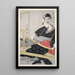 Hataori Tissage sur un métier - Kitagawa Utamaro — indrammet kunstværk på væggen