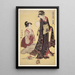 Jbon no zu Image af den øverste klasse - Kitagawa Utamaro — indrammet kunstværk på væggen