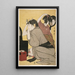Kamiyui Coiffure - Kitagawa Utamaro — indrammet kunstværk på væggen