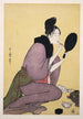 Kuchibeni Peindre les lèvres - Kitagawa Utamaro — visning af kunstværket
