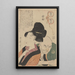 Leçon de haine Nikuburi - Kitagawa Utamaro — indrammet kunstværk på væggen