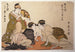 Nibijin udezum Bras de fer mellem to skønheder - Kitagawa Utamaro — visning af kunstværket