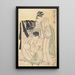 middelklassen - Kitagawa Utamaro — indrammet kunstværk på væggen