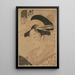 Portrait af skønhed Takigawa med giya - Kitagawa Utamaro — indrammet kunstværk på væggen