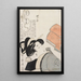 Rikomono Monsieur Je-sais-tout - Kitagawa Utamaro — indrammet kunstværk på væggen