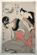 Sankatsu Hanshichi no bosetsu L'amour maternel de Sankatsu et Hanshichi - Kitagawa Utamaro — visning af kunstværket