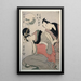Sankatsu Hanshichi no bosetsu L'amour maternel de Sankatsu et Hanshichi - Kitagawa Utamaro — indrammet kunstværk på væggen