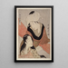 Shinshibari Tendeur de tissu - Kitagawa Utamaro — indrammet kunstværk på væggen