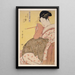 Komurasaki fra Tamaya-huset - Kitagawa Utamaro — indrammet kunstværk på væggen