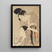 La coiffeuse - Kitagawa Utamaro — indrammet kunstværk på væggen