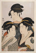 Tre skønheder i dag - Kitagawa Utamaro — visning af kunstværket