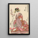 Tsukasa de la maison Giya - Kitagawa Utamaro — indrammet kunstværk på væggen