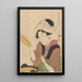 Kvinde, der laver mad - Kitagawa Utamaro — indrammet kunstværk på væggen