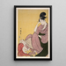 Børn peger finger - Kitagawa Utamaro — indrammet kunstværk på væggen