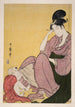 Børn peger finger - Kitagawa Utamaro — visning af kunstværket
