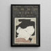 Visages af ukiyo-e - Kitano Tsunetomi — indrammet kunstværk på væggen