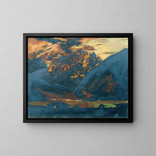 Klemens Brosch - Zell am See bei Nacht.webp