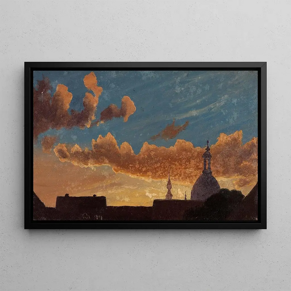 Knud Baade - Evening Sky over Dresden.webp