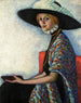 Portrait af Alide Asmus - Konrad Mägi — visning af kunstværket