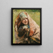 Portrait af en bondekone, studie til Minine, beregnet for indbyggerne i Nizjnij Novgorod - Konstantin Egorovich Makovsky — indrammet kunstværk på væggen