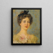 Portrait af en elegant dame - Konstantin Egorovich Makovsky — indrammet kunstværk på væggen
