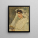 Kvinde der læser - Konstantin Egorovich Makovsky — indrammet kunstværk på væggen