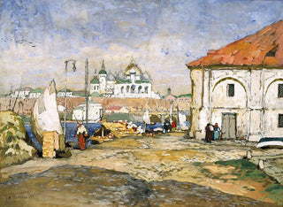 Konstantin Ivanovich Gorbatov - Pier In The Old Town.webp