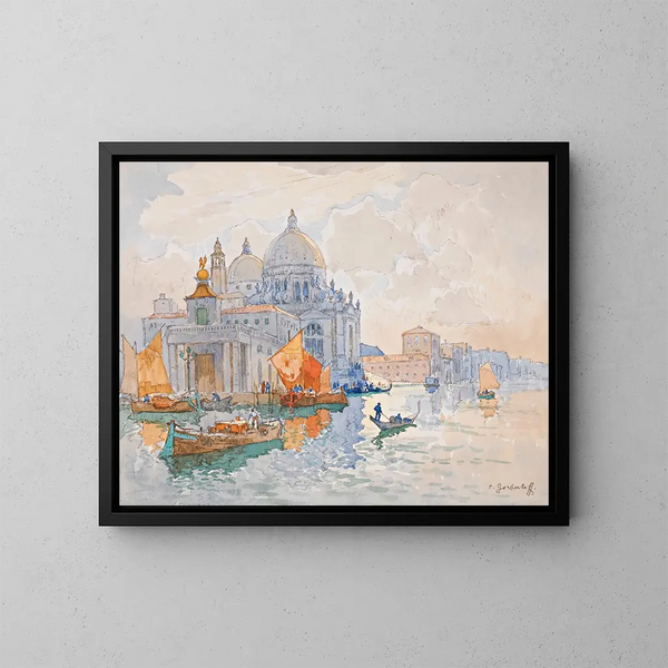 Basilika Santa Maria della Salute, Venedig - Konstantin Ivanovich Gorbatov — indrammet kunstværk på væggen