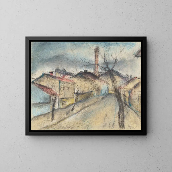 Rue de la périphérie - Konstantin Bauer — indrammet kunstværk på væggen
