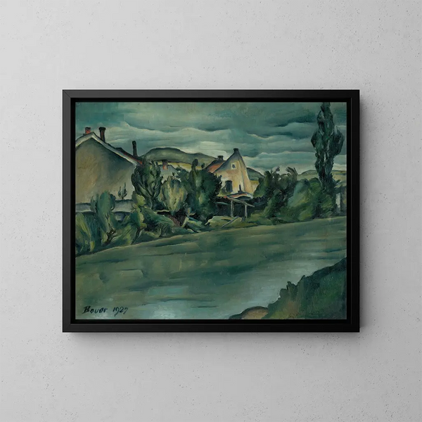 Lignes de Ahanovsk - Konstantin Bauer — indrammet kunstværk på væggen