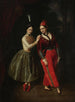 Portrait af søstrene Karolina og Anna Strauss, balletdansere ved Det Kongelige Teater - Ksawery Jan Kaniewski — visning af kunstværket