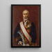 Portrait af Terajima Munenori - Kuroda Seiki — indrammet kunstværk på væggen