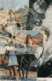Ukendt titel Collagede billedpostkort Det kredsende - Kurt Schwitters — visning af kunstværket