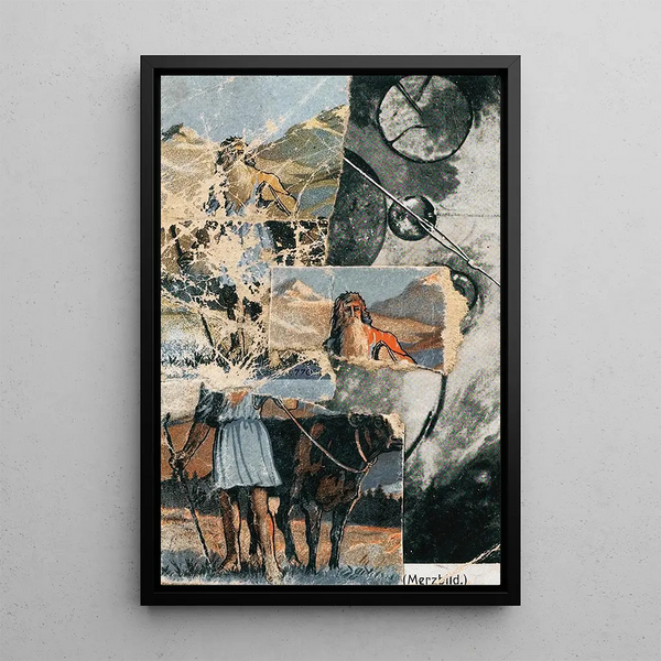 Kurt Schwitters - Sans Titre Collagierte Bildpostkarte Das Kreisen.webp