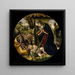 L'Adoration af Barnet Kristus - Sandro Botticelli — indrammet kunstværk på væggen