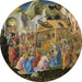 L'Adoration des Mages - Fra Angelico og Fra Filippo Lippi — vist i et interiør