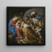L'Adoration des Mages - Matthias Stom — indrammet kunstværk på væggen