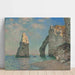 Reproduktion af maleriet L'Aiguille og klippen d'Aval af Claude Monet