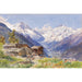 Reproduktion af maleriet L'Alpe Barneuza (Valais) - Edward Theodore Compton