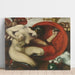 Reproduktion af maleriet L'Amazone såret - Franz von Stuck