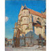 Reproduktion af maleriet L'Église de Moret (Le Soir) - Alfred Sisley