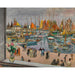 Reproduktion af maleriet L’Île d’Yeu, åbent vindue ud mod havnen - Henri Lebasque