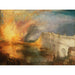 Parlamentsbranden, udsigt fra Westminster Bridge — Philadelphia-version, 1834–1835, J. M. W. Turner