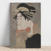 skuespilleren Matsumoto Yonesaburō i rollen som Shinobu, poserende som courtisane Kewaizaka no Shōshō, i stykket En blanding af hævnhistorier - Tōshūsai Sharaku