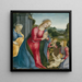 L'adoration de l'enfant Jésus - Vincenzo Frediani — indrammet kunstværk på væggen