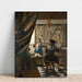 Reproduktion af maleriet L'art de la peinture - Johannes Vermeer Maleri