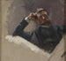 L'artisten Georg Pauli i studie - Eva Bonnier — visning af kunstværket
